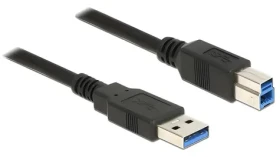 Delock USB-A - USB-B černá / Kabel / USB 3.2 Gen 1 / 2 m / 5 Gbit/s (85068)
