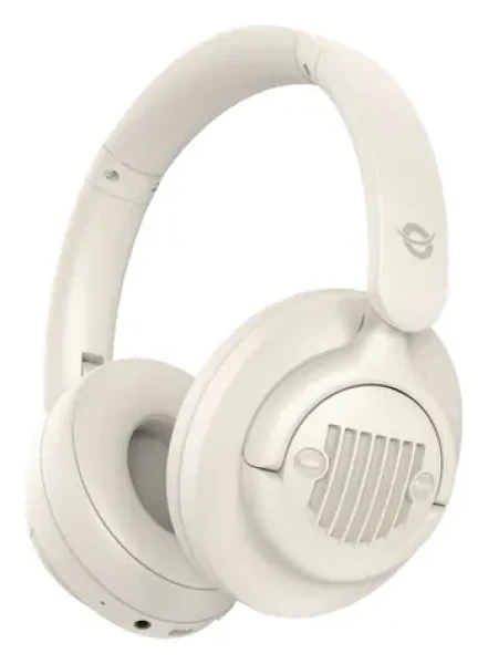 Conceptronic Bezdrátová sluchátka s ANC krémová / Sluchátka s mikrofonem / Bluetooth 5.4 / 30 h výdrž baterie (ALVAH02C)