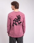Tričko Gramicci Running Man L/S Tee Pigment Dyed RED PIGMENT