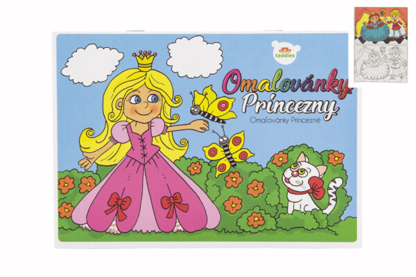 Omalovánky Princezny A5/8 listů