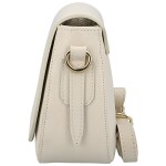 Trendy dámská kožená crossbody kabelka Antigona, krémová
