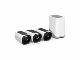 Anker eufy S330 bílá / Venkovní IP kamera se solárním nabíjením / 3x kamera + jednotka HomeBase 3 / 4K (T88723W1)