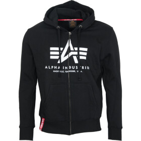 Alpha Industries Mikina Basic Zip Hoody černá 3XL