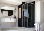 FORTE - Čtvercový sprchový kout ESSENCE A1FS 80x80 BEA12DXA1+BEA12SXA1