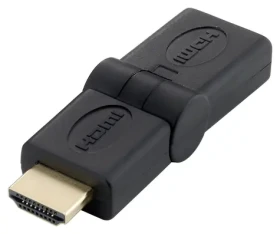 Equip HDMI redukce lomená 180° černá / Redukce / HDMI-HDMI / 1920x1080 60Hz / Zlacené konektory (118911)