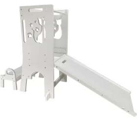 2Kids Toys Rostoucí učící věž Kočka se skluzavkou a tabulí / od 18 měsíců (2D33827)