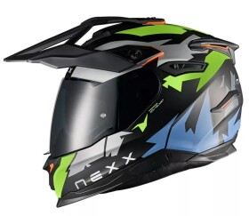 Helma na moto Nexx Y.Travl Primal neon/black MT - M / černá