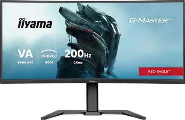34" Iiyama G-Master Red Eagle GCB3484WQSU-B2 černá / Herní monitor / Curved VA / 3440x1440 / 21:9 / 0.4ms / HDMI+DP (GCB3484WQSU-B2)