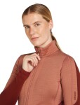 ICEBREAKER Wmns 400 RealFleece Descender LS Z, Cedar Wood/Port/Cb (vzorek) velikost: S