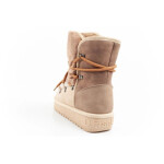 D.Franklin sněhule dámské zimní módní kožešinové zateplené hnědé béžové vysoké dámské 38