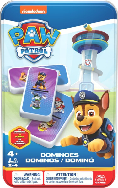 Tlapková patrola domino v plechové krabičce - Spin Master games