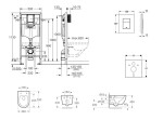 GROHE - Rapid SL Set předstěnové instalace, klozetu Oudee a sedátka softclose, tlačítko Skate Cosmopolitan, alpská bílá SANI11BA3101
