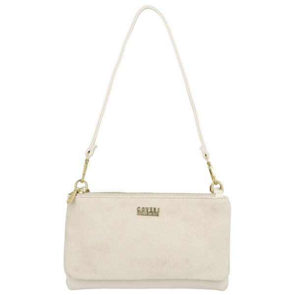 Stylová dámská semišová kabelka na rameno Amanda, béžová