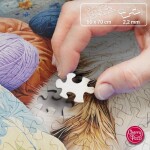 Puzzle Cherry Pazzi 1000 dílků - Knitty Cat (Kočka v přízi)
