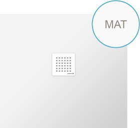 POLYSAN - FLEXIA vanička z litého mramoru s možností úpravy rozměru, 100x90cm, bílá mat 72925MAT