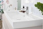 VILLEROY & BOCH - Collaro Umyvadlo nábytkové 120x47 cm, s přepadem, otvor pro baterii, CeramicPlus, alpská bílá 4A33C5R1