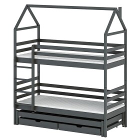 Posteľ Domček Dalia 80x160 graphite