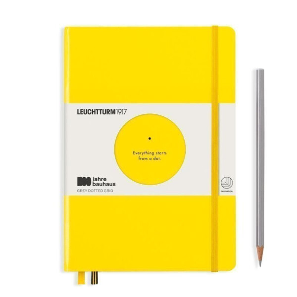 Zápisník Lemon A5 Medium Bauhaus Edition tečkovaný