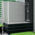 SanSwiss TOPV 0750 04 07 Boční stěna vanová 75 cm, bílá/sklo