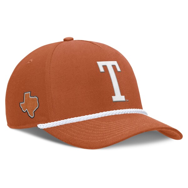 Nike Pánská kšiltovka Texas Longhorns NCAA 2026 Basketball Refresh 5-Panel Rope Rise