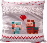 Dětský polštářek Vánoční Svět Minecraft