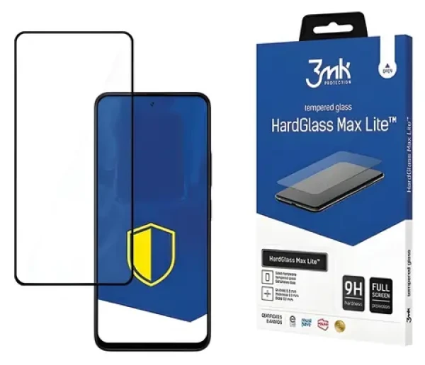 3mk HardGlass Max Lite černá / Tvrzené sklo / POCO M6 5G