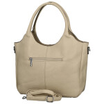 Trendy dámská koženková kabelka na rameno Stifa, krémová