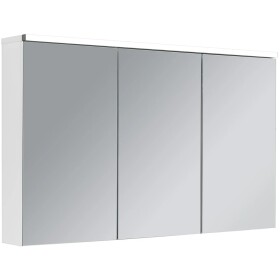 CERANO Koupelnová zrcadlová skříňka s LED osvětlením Avia - bílá matná - 115x70x16,5 cm