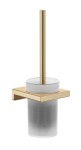 HANSGROHE - AddStoris WC štětka nástěnná, matné sklo/kartáčovaný bronz 41752140
