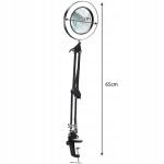 MollyLux Izoxis 23893 Multifunkční lampa a lupa 32 LED, USB černá