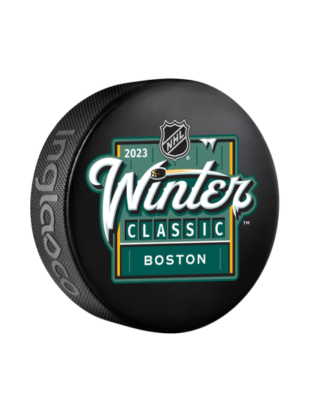 Inglasco / Sherwood Puk Winter Classic 2023 Boston Bruins Souvenir Collectors Puck