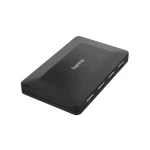 Hama USB 2.0 hub černá / USB hub / 4 porty / 480 Mbit/s / s napájecím adaptérem (00200122)
