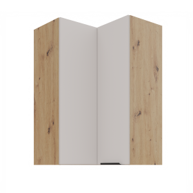 Horní rohová skříňka Solea 60x60 GN-90 2F (90°) Barva korpusu: Dub artisan, Barva dvířek: Kašmír