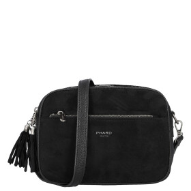 Semišová dámská crossbody kabelka Daniela, černá