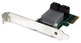 StarTech PCIe karta SATA III 4 porty / Řadič SATA / PCI Express / 4x SATA III / čipset Marvell 88SE9230 (PEXSAT34RH)