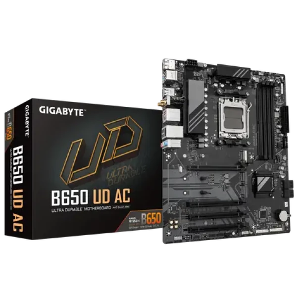 GIGABYTE B650 UD AC / B650 / AM5 / 4x DDR5 / PCIEx16 / 1x GLAN / ATX (B650 UD AC)