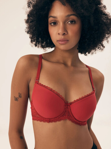 Dámská podprsenka Julietta 43286 Červená - Henderson červená 80A