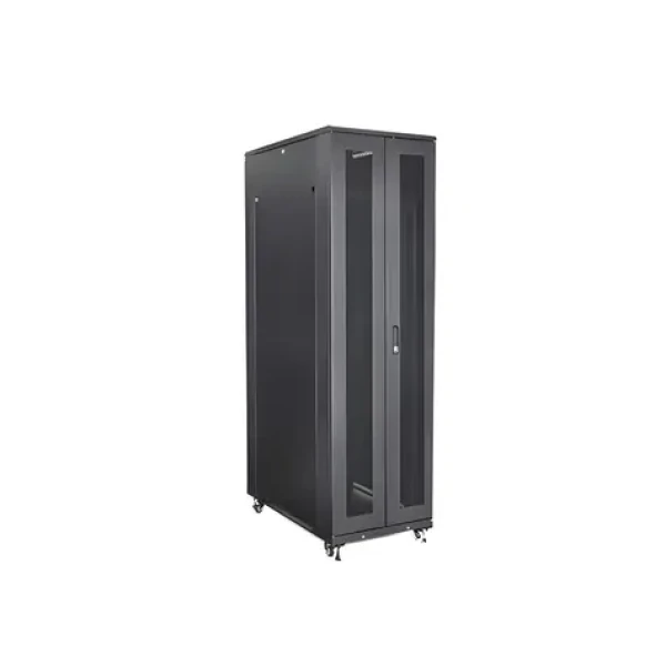 StarTech Rozvaděč 42U černý / Stojanový rozvaděč / 19" / Šířka 600 mm / Hloubka 1000 mm / nosnost 907 kg (RK4236BKB)