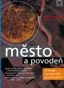 Město a povodeň (poškozená) - Miloslav Konvička