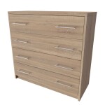 Nábytek Mikulík Komoda AURA 1 - hl. 43 cm ROZMĚR: (š/v/h) 60 x 86 x 43 cm