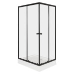 KERRA - Sprchový kout Olga černá SQ 100x100(bez vaničky) 5907548125927