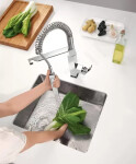 GROHE - Eurocube Páková dřezová baterie, chrom 31395000