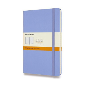 Zápisník Moleskine - tvrdé desky, L, linkovaný - nebesky modrý