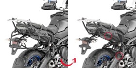 Plr2139 trubkový nosič Yamaha MT-09 Tracer 900/900 GT (18-20) pro boč. kufry - Demontovatelný