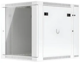 Ubiquiti UniFi Wall SW Glass / Nástěnný rozvaděč / 12U / skleněné dveře / aktivní chlazení / dvoudílný (UACC-Rack-12U-Wall-SW-G)
