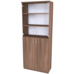 Nábytek Mikulík Skříň program sektor č.9 prosklená - hl. 34,5 cm Rozměry: (š x h x v): 80 x 34,5 x 175 cm