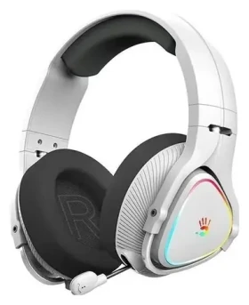 A4tech Bloody MR710 šedá / Herní sluchátka s mikrofonem / 2.4 GHz / Bluetooth 5.3 / 3.5mm jack / Mikrofon výsuvný / RGB (A4TSLU47752)