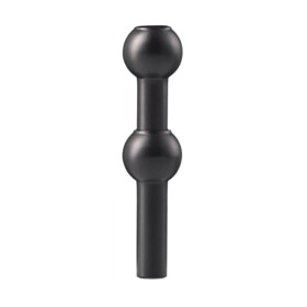 Stoff Nagel Designová vázička STOFF Nagel Black, černá barva, kov