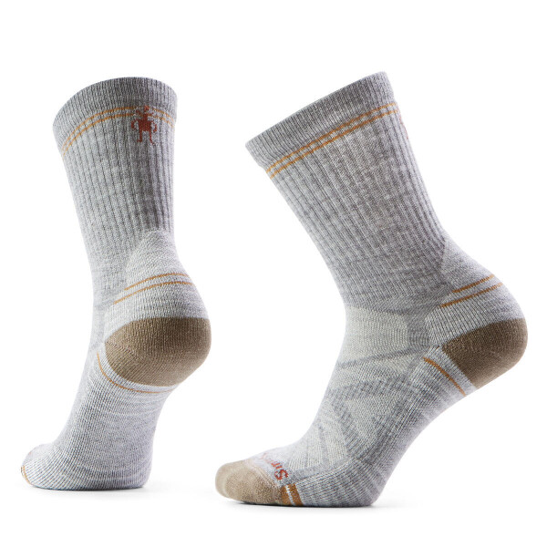 Dámské merino turistické ponožky SMARTWOOL Women's Hike Light Cushion Crew Socks, Lightgreywhite velikost: 34-37 (S)