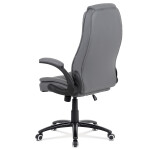 Kancelářské křeslo, houpací mechanismus, šedá ekokůže, KA-G301 GREY